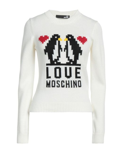 Pullover Love Moschino de color White