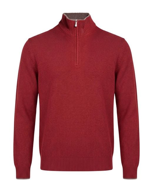Gran Sasso Red Turtlenecks for men