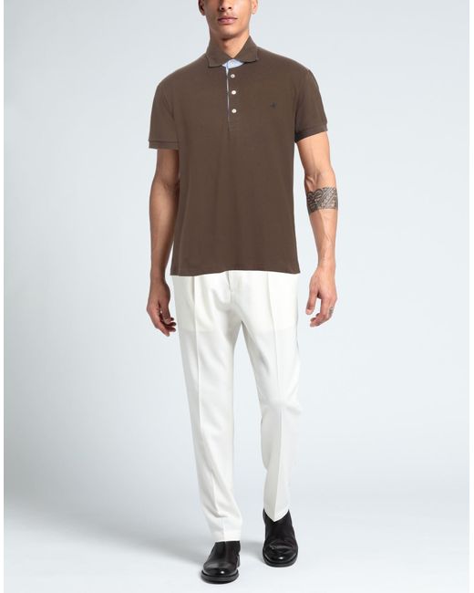 Brooksfield Brown Polo Shirt for men