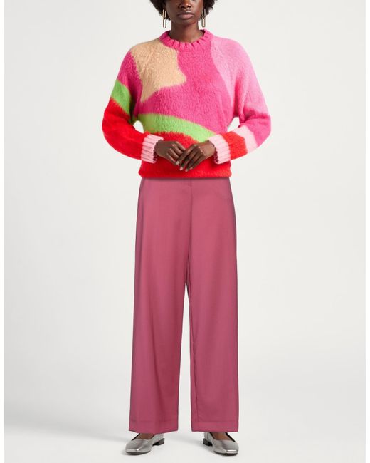 Weekend by Maxmara Red Pants Virgin Wool