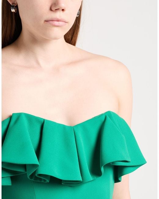 Forte Green Mini Dress Polyester