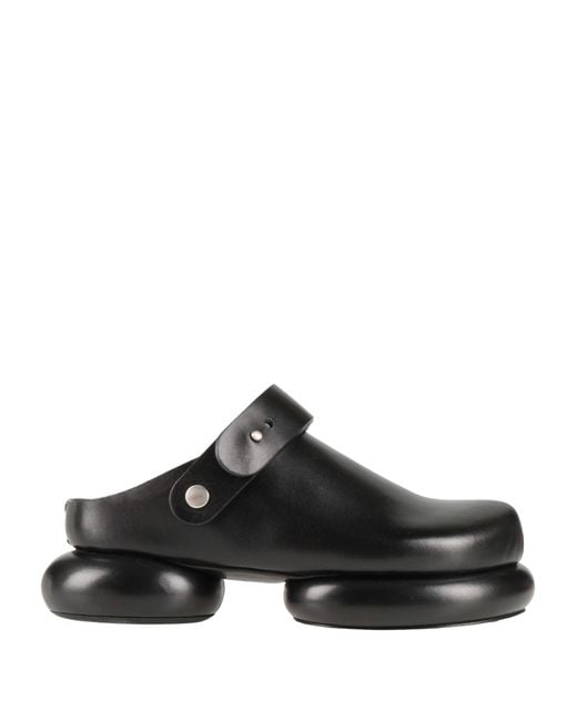 Jil Sander Black Mules & Clogs