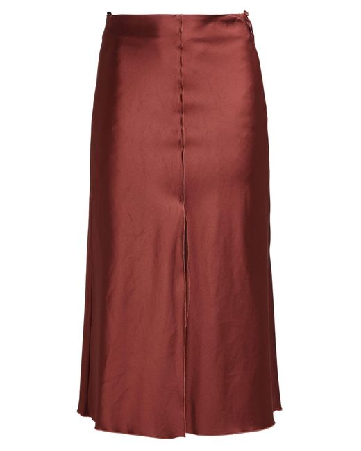 Gonna Midi di Forte Forte in Red
