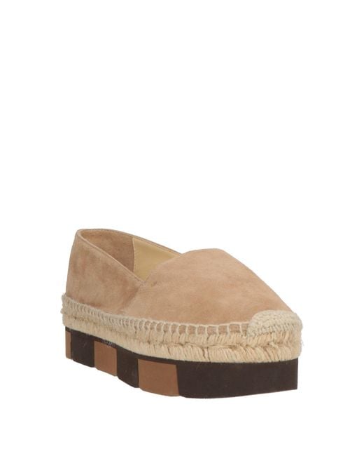 Paloma Barceló Brown Camel Espadrilles Leather
