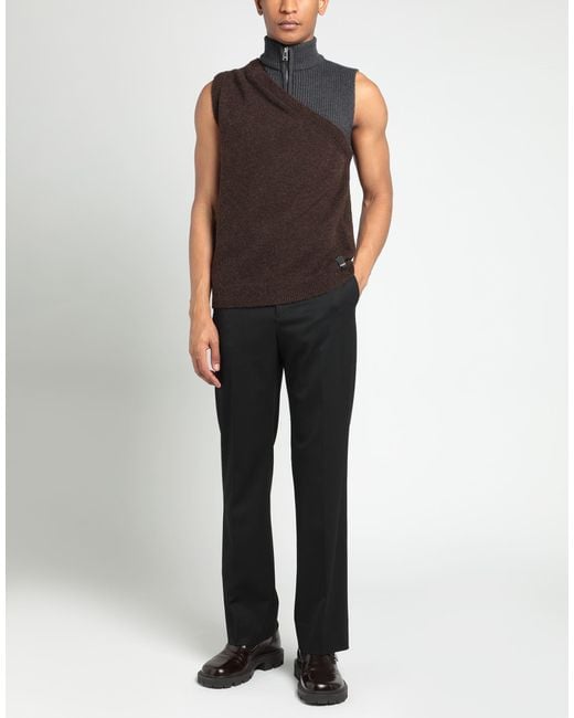 Fendi Black Turtleneck Wool, Alpaca Wool, Polyamide, Elastane for men