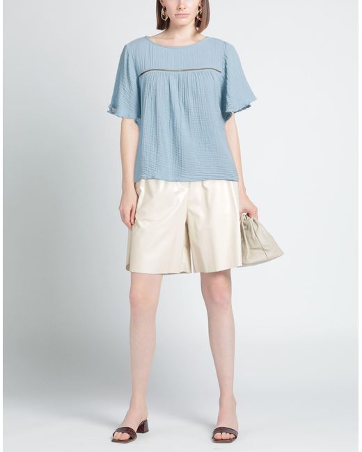 Michael Stars Blue Top Cotton