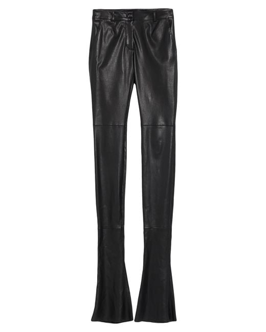 Dolce & Gabbana Gray Pants Lambskin