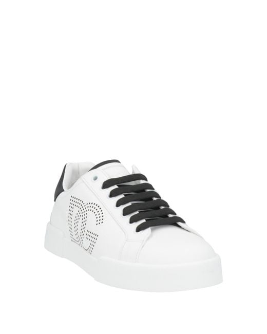 Dolce & Gabbana White Sneakers Calfskin for men