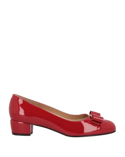Ferragamo Red Pumps