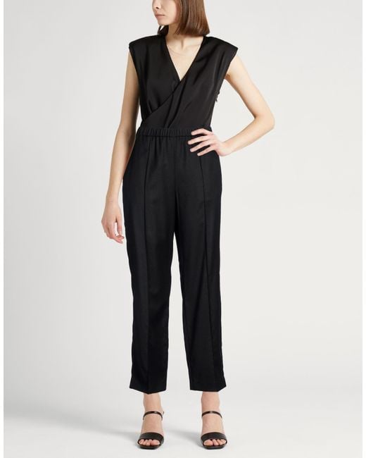 Fabiana Filippi Black Pants Virgin Wool, Polyamide, Elastane