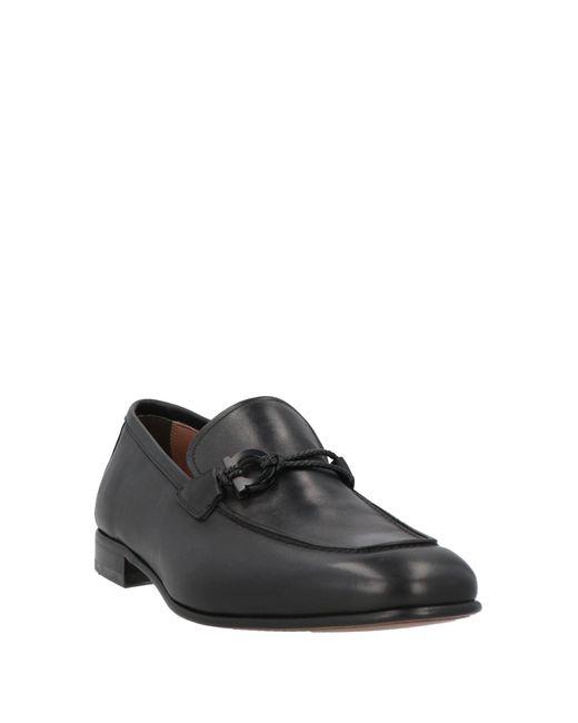 Ferragamo Black Loafers Leather for men