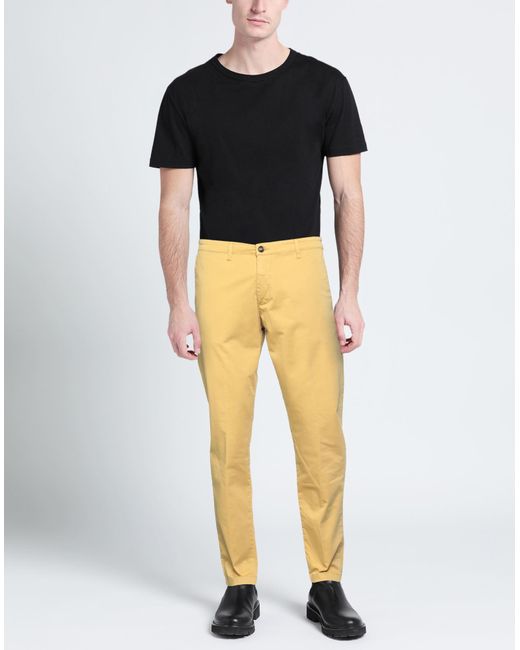 Les Copains Yellow Trouser for men