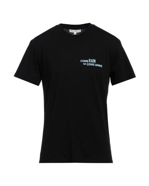 J.W. Anderson Black T-Shirt Organic Cotton for men