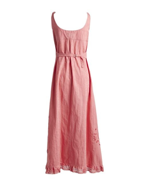 MARINE SERRE Red Maxi Dress