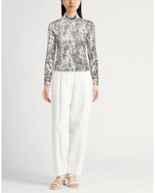 Liu Jo Gray Top Polyester, Elastane