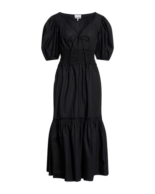Ganni Black Midi Dress