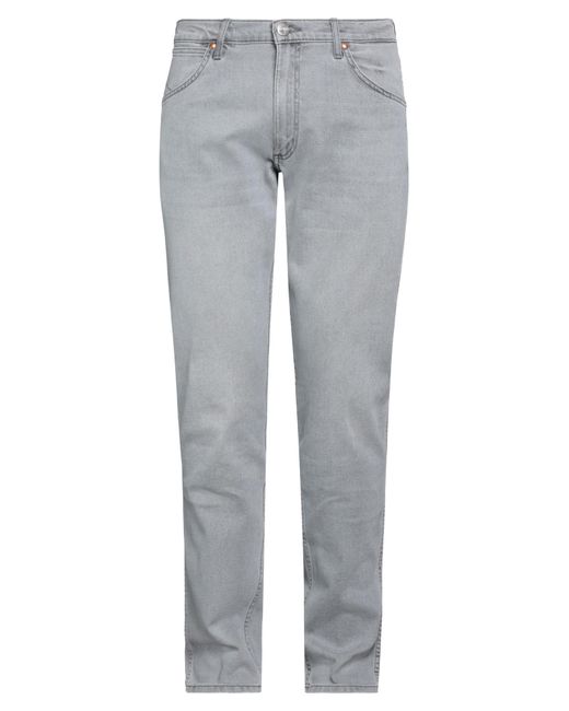 Wrangler Gray Denim Trousers for men