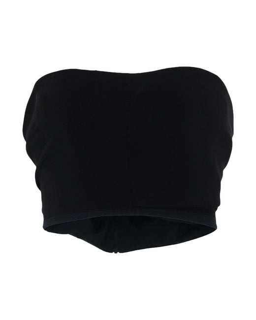 Del Core Black Top Virgin Wool, Elastane, Acetate, Silk