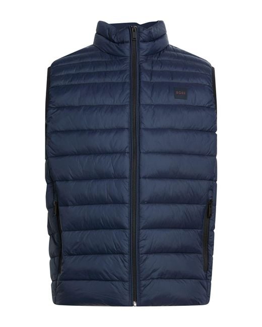 Boss Blue Vests for men