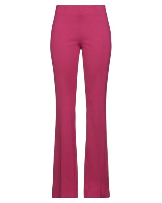 Douuod Pink Pants Viscose, Polyamide, Elastane