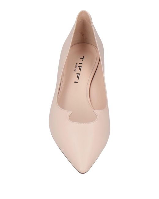 Tiffi Pink Ivory Pumps Leather