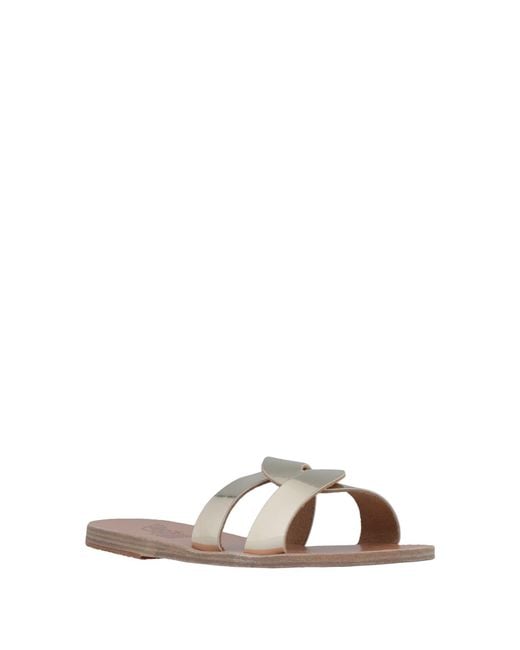 Ancient Greek Sandals White Sandals