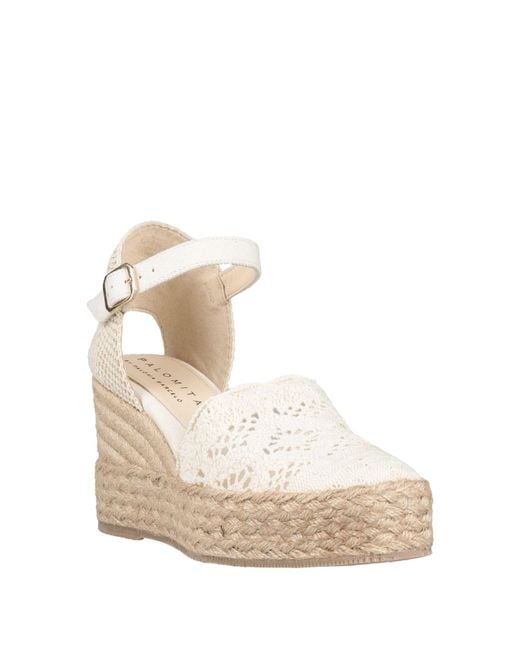 Palomitas By Paloma Barcelo' Natural Ivory Espadrilles Textile Fibers