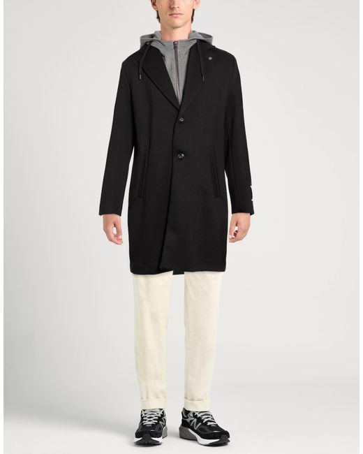 Officina 36 Black Coat for men