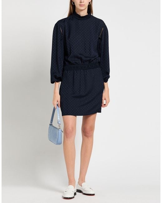 Maje Blue Mini Dress Polyester