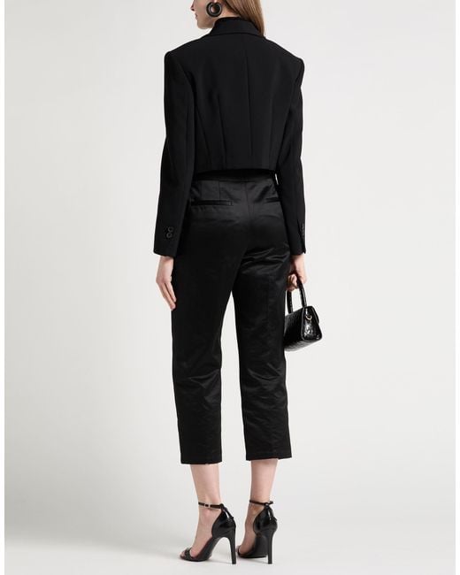 DSquared² Black Blazer Polyester, Elastane, Glass, Plastic