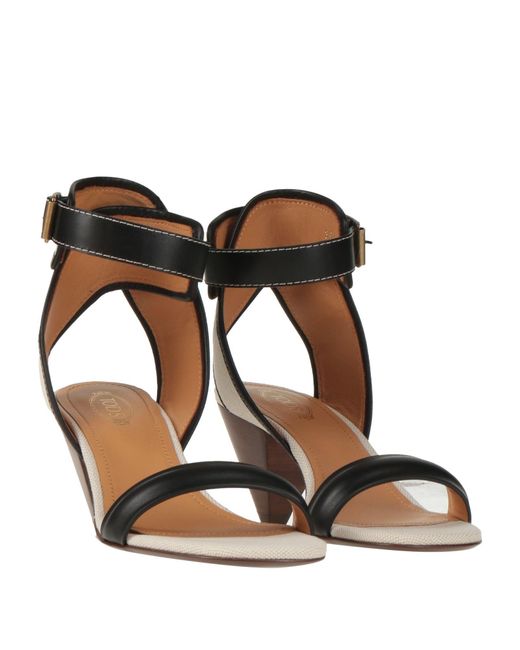 Tod's Black Sandals
