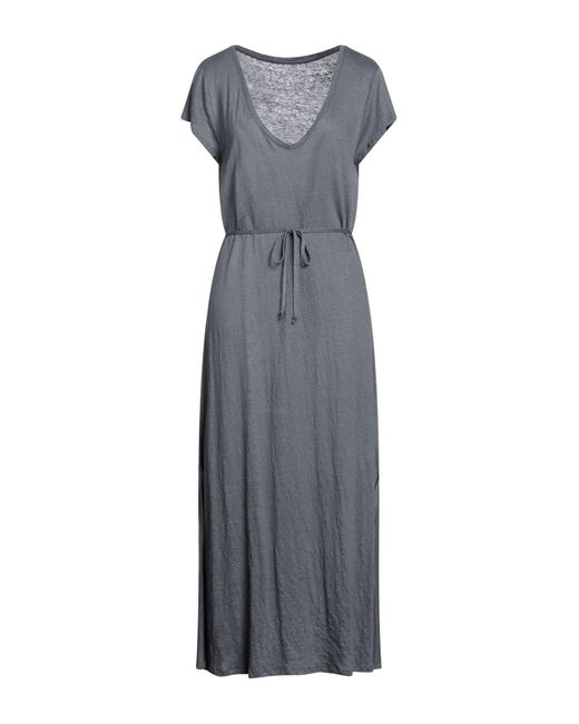 Majestic Filatures Gray Midi Dress