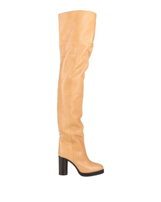 Isabel Marant White Apricot Boot Calfskin