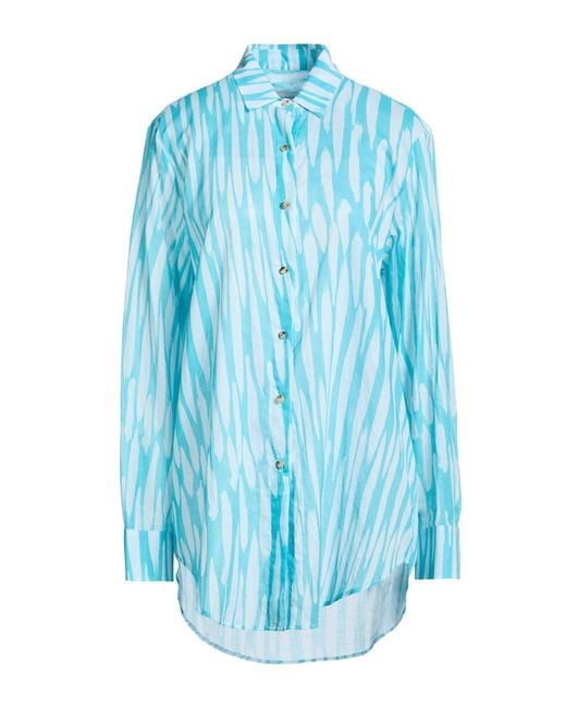 Marios Schwab Blue Shirt