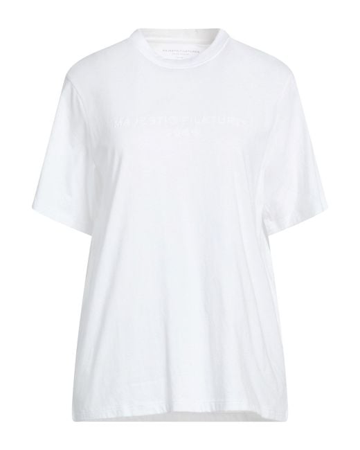 Majestic Filatures White T-Shirt Organic Cotton, Recycled Cotton