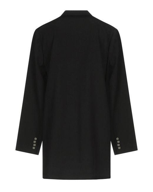 Pinko Blue Blazer Virgin Wool, Polyamide, Elastane