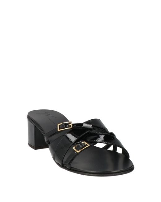 Giuseppe Zanotti Black Sandals Leather