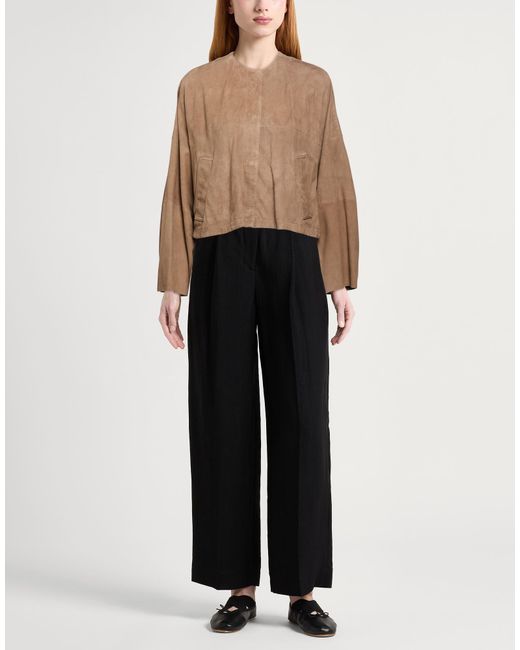 MAX&Co. Brown Jacket Goat Skin