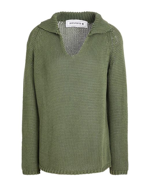 Shirtaporter Green Sweater Cotton
