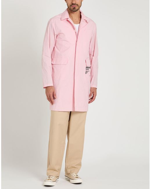 DSquared² Pink Overcoat & Trench Coat for men