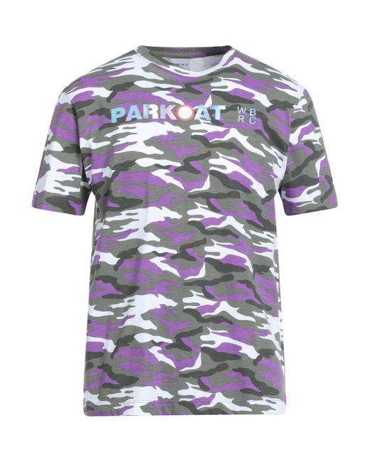 Parkoat Blue Military T-Shirt Cotton for men