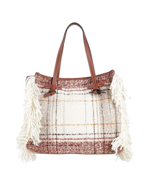 Gianni Chiarini Natural Handbag Textile Fibers, Leather