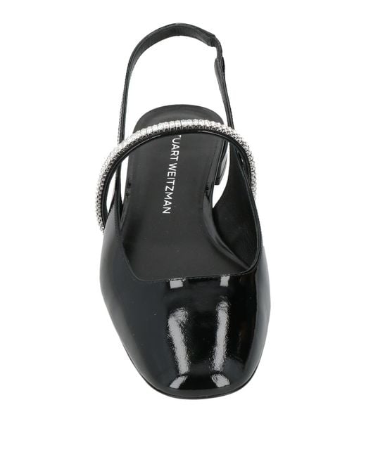 Stuart Weitzman Black Ballet Flats Leather