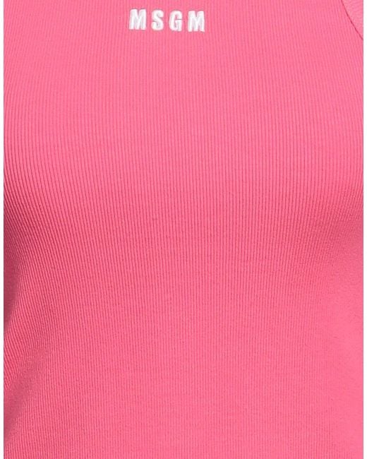 MSGM Pink Tank Top