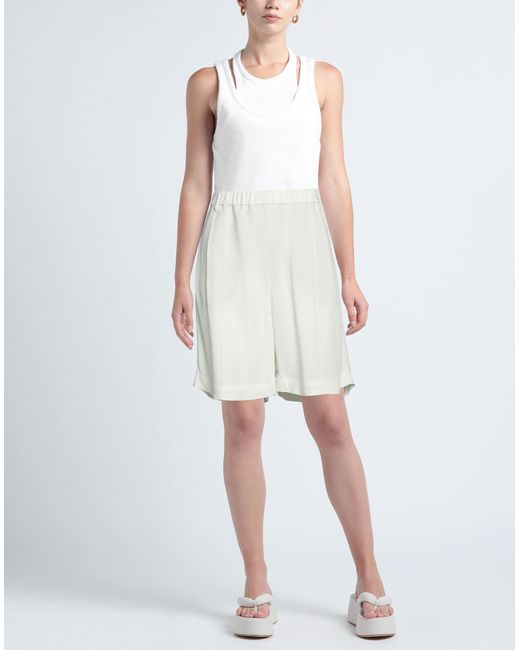 Brunello Cucinelli White Shorts & Bermuda Shorts