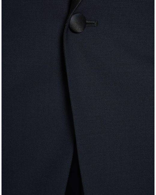 Armani Collezioni Blue Suit Virgin Wool, Elastane for men