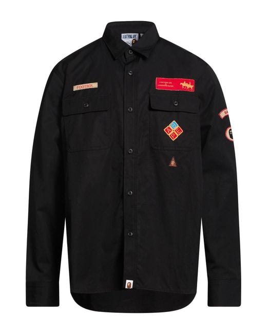 A Bathing Ape Black Shirts for men