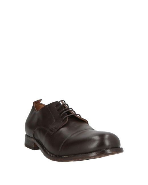 Moma Brown Lace-Up Shoes Calfskin for men