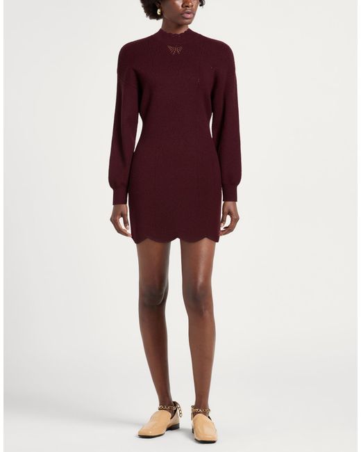 Twinset Purple Mini Dress