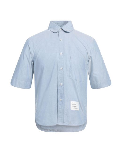 Thom Browne Blue Light Shirt Cotton for men